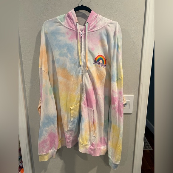 Disneyland Resort Disney Pride Hooded Full Zip Sweatshirt Plus Size XXL Unisex - Picture 3 of 13